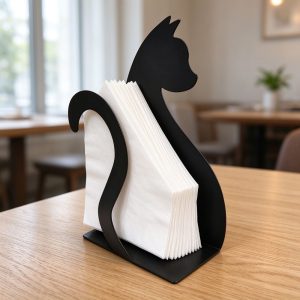 cat napkin holder dining