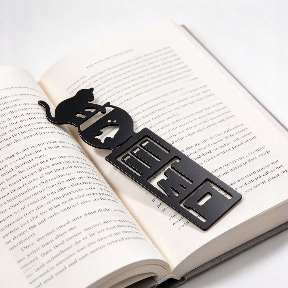 metal bookmark cat 1000