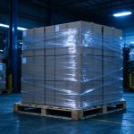 Home Export carton boxes on pallet ready for shipment